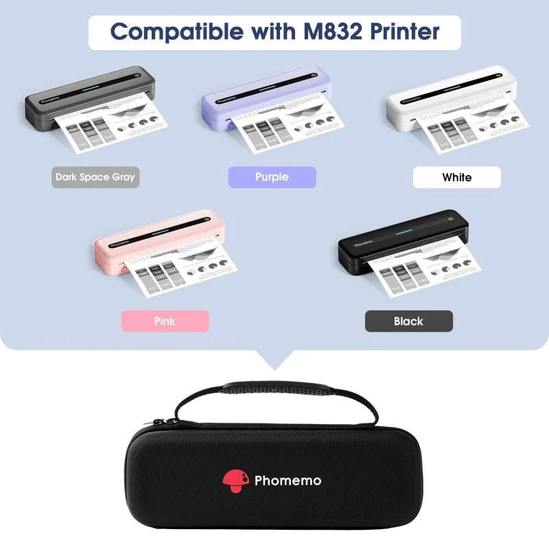 Phomemo M832 Portable Printer Black Storage Bag - Image 5