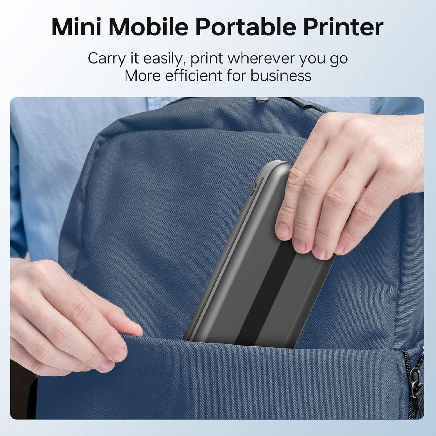 Phomemo Portable Printer,[Upgrade] M832 Inkless Printer,Bluetooth Portable Printers Wireless for Travel,8.5''x 11''Thermal Printer Support Multi Sizes for Home,Office,Car,Compatible with Phone &Laptop - Image 8