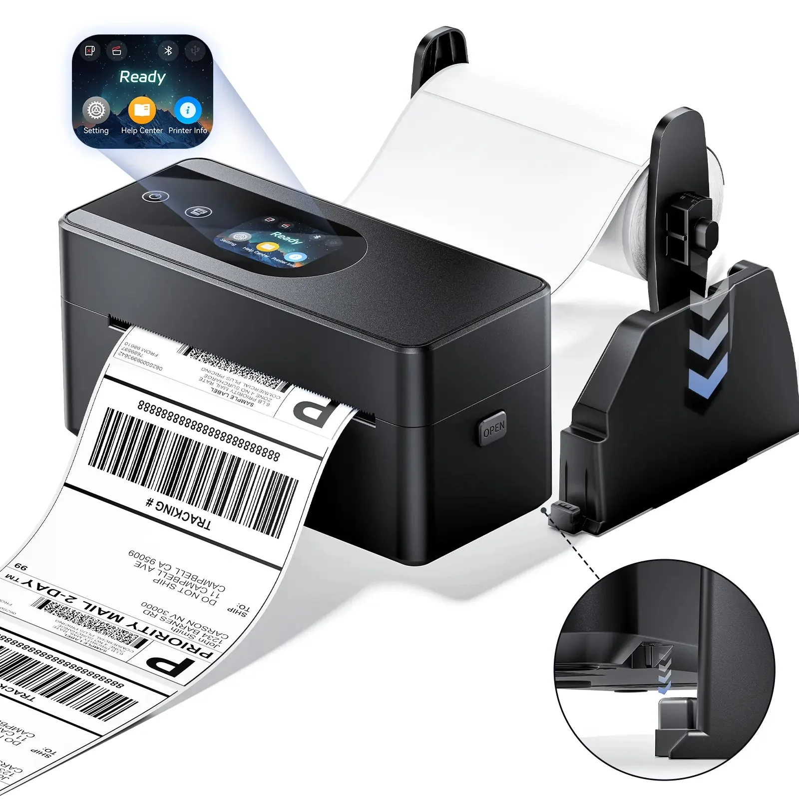 Phomemo PM64D Bluetooth Shipping Label Printer Upgraded Direct Touchscreen - Image 11
