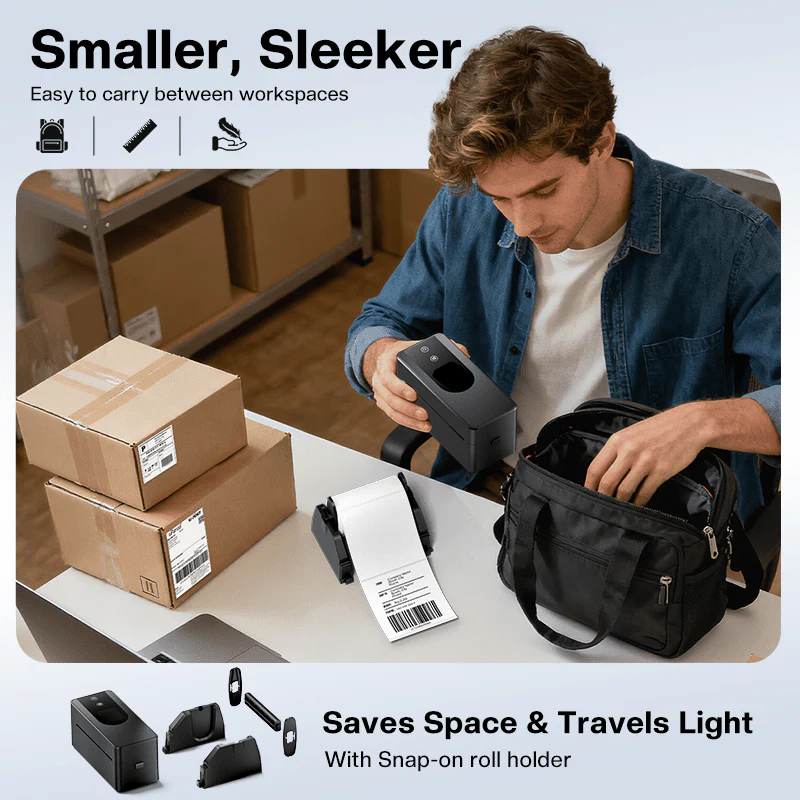 Phomemo PM64D Bluetooth Shipping Label Printer Upgraded Direct Touchscreen - Image 2