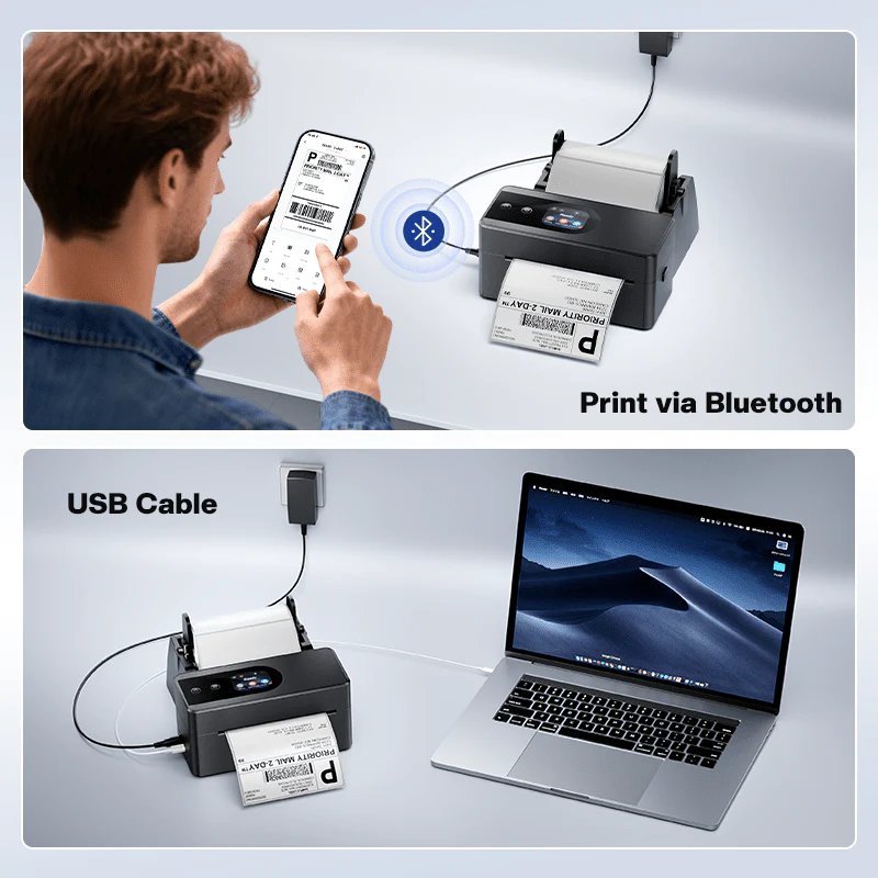 Phomemo PM64D Bluetooth Shipping Label Printer Upgraded Direct Touchscreen - Image 5