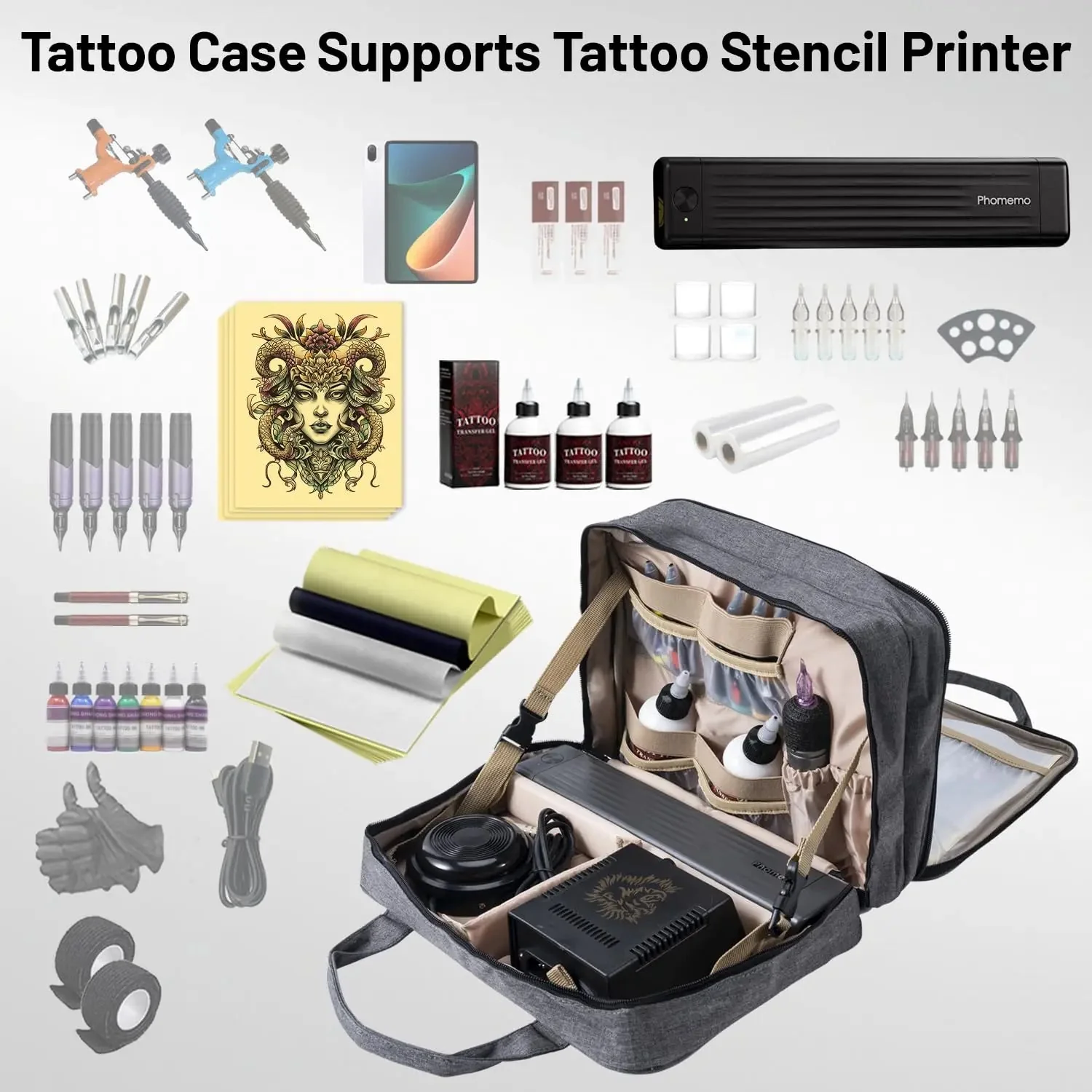 Phomemo Tattoo Carrying Case for Tattoo Accessories - Image 3
