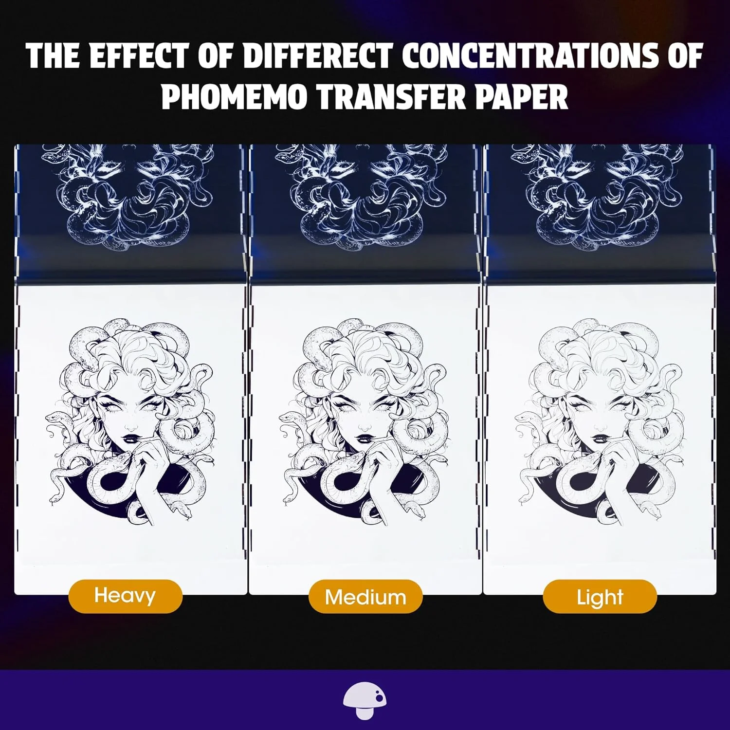 Phomemo Tattoo Transfer Paper 8.5" X 11" - 100 Sheets of Tattoo Stencil Paper, for Tattoo Transfer Kit - Commercial & Personal Use, Compatible with TP81, Standard Printer, Itari A886, TATTMUSE, BESTECCT Tattoo Machines - Image 6