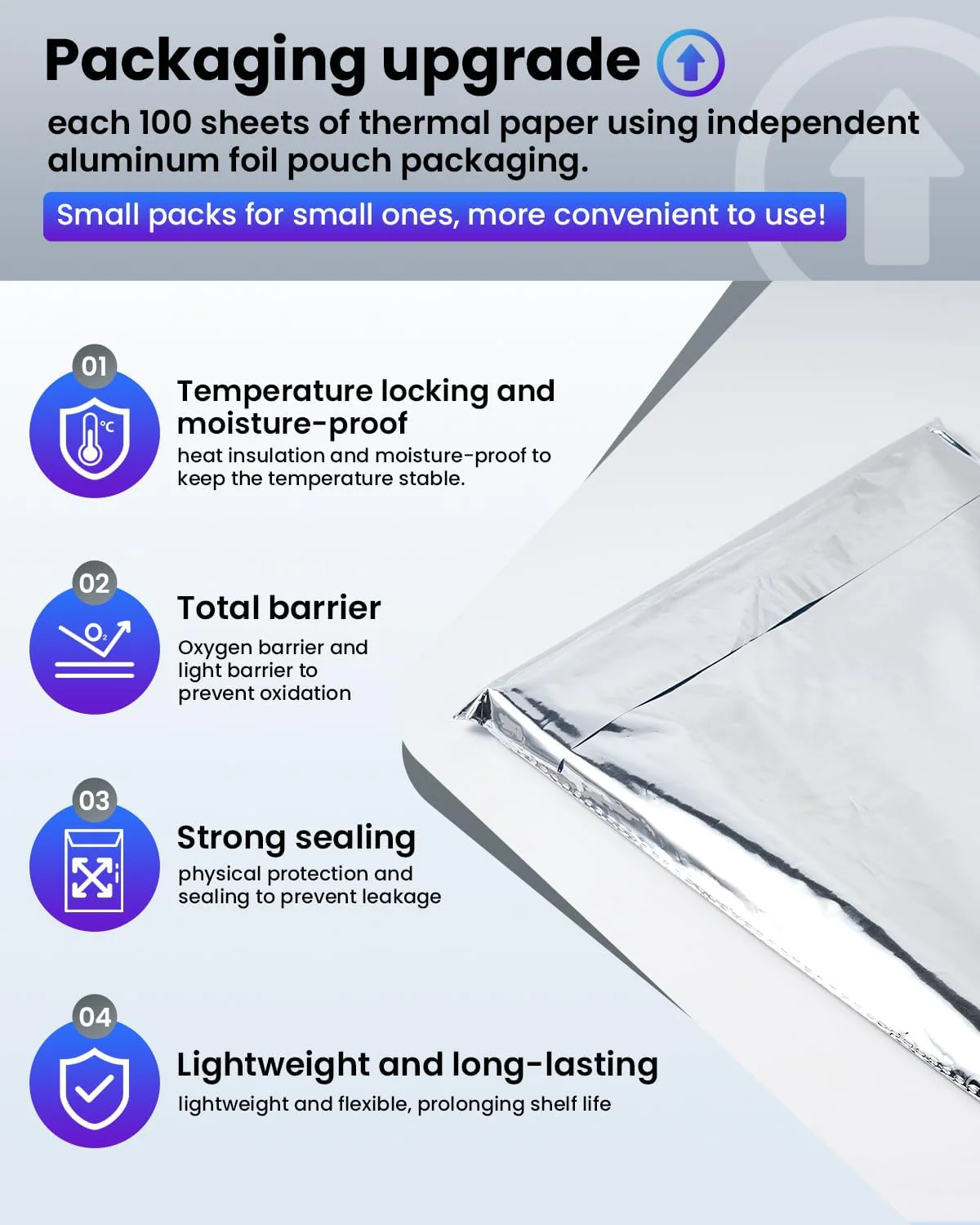 Phomemo Thermal Printer Paper 8.5 x 11 Inch, Advanced Thermal Printing US Letter Paper, Compatible with D810, M08F-Letter, M832, M834, A285M Portable Printer, Size 8.5" x 11", 5 Ream Case - 500 Sheets,for standard printer - Image 4