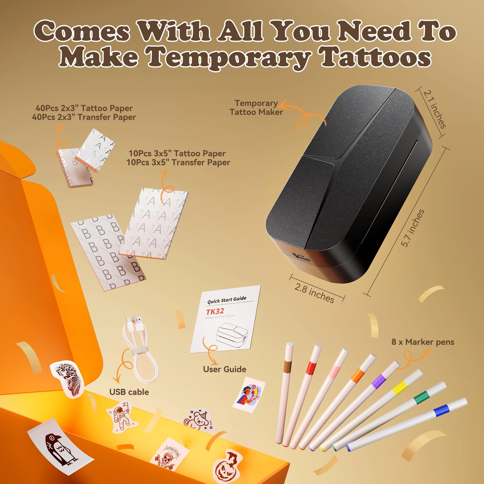 Phomemo TK32 DIY Temporary Tattoo Maker Kit - Image 4