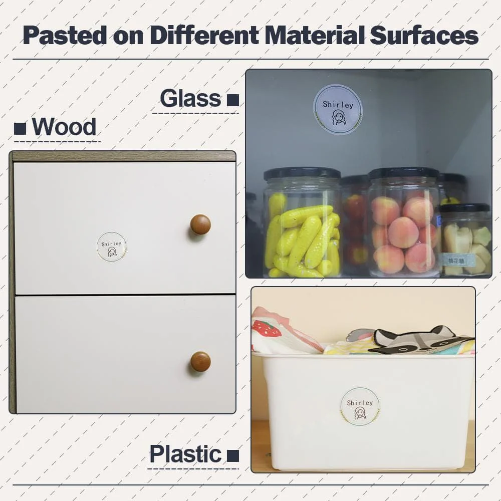 Phomemo 50×50mm Transparent Round Flower Pattern Label For M110/M120/M150/M200/M220/M221 - 1 Roll - Image 4