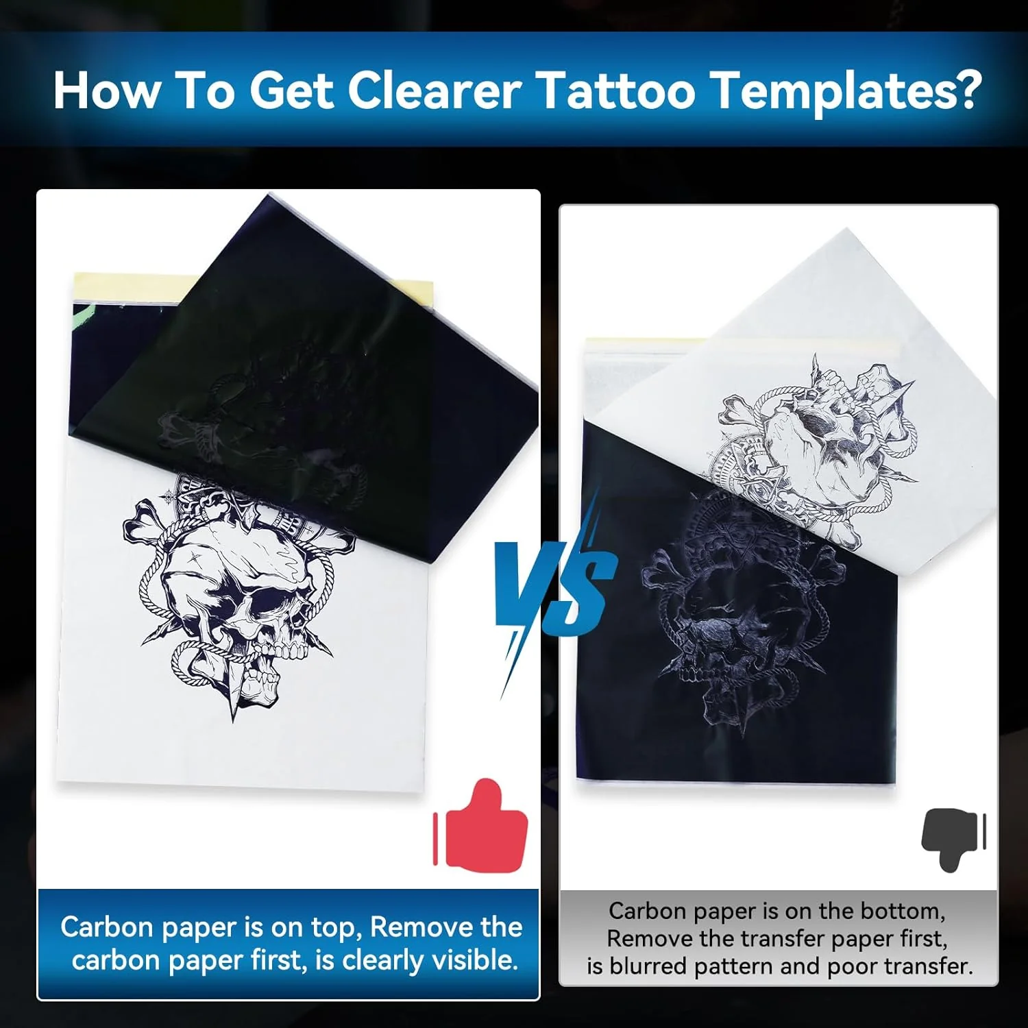 Phomemo (Upgraded) Tattoo Stencil Paper, 110 Sheets A4 Size Tattoo Transfer Paper for Tattoo Supplies Kit, Compatible with M08F, TP81, Itari A886 Tattoo Stencil Printer for Tattoo Artists & Beginners - Image 7