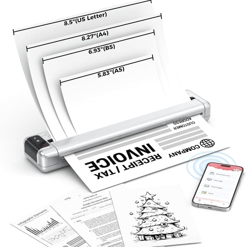 Phomemo Q302 Direct Thermal Wireless Portable Thermal Printer - Image 3