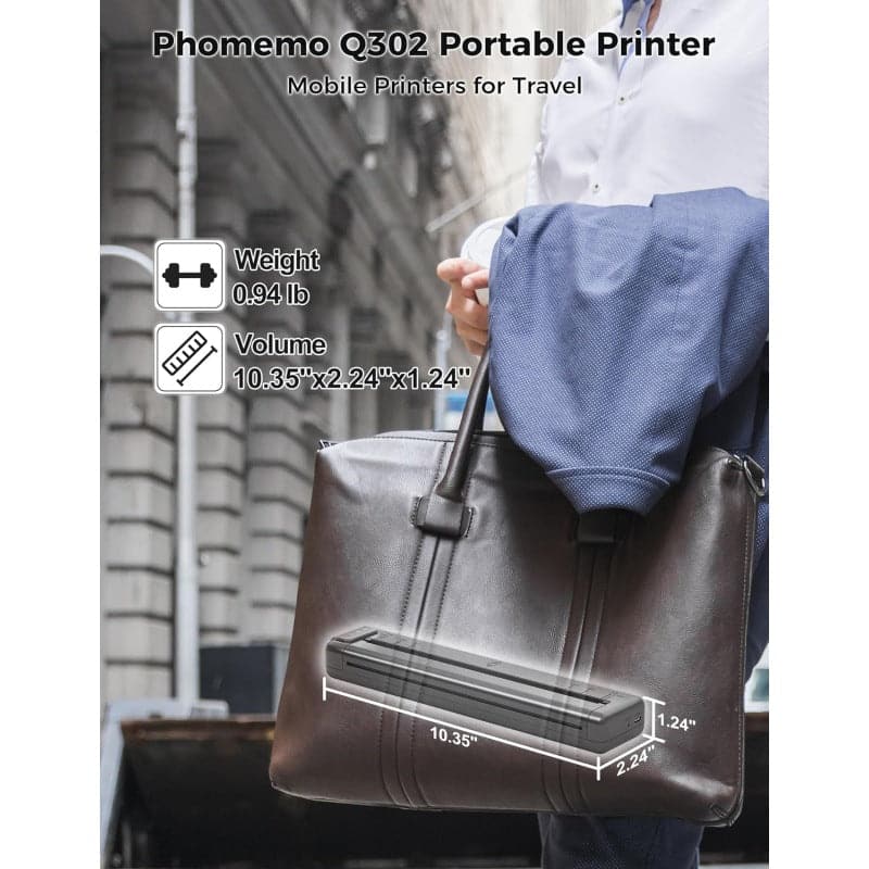 Phomemo Q302 Direct Thermal Wireless Portable Thermal Printer - Image 6
