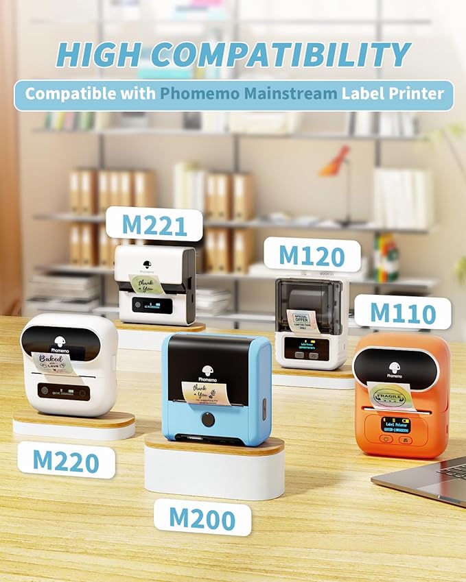 Phomemo 40×20mm White Thermal Label For M110/M120/M150/M200/M220/M221 - Image 3