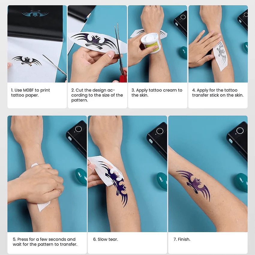 Phomemo Tattoo Transfer Paper For M08F/TP81/TP83/TP87 Tattoo Printer - Image 6
