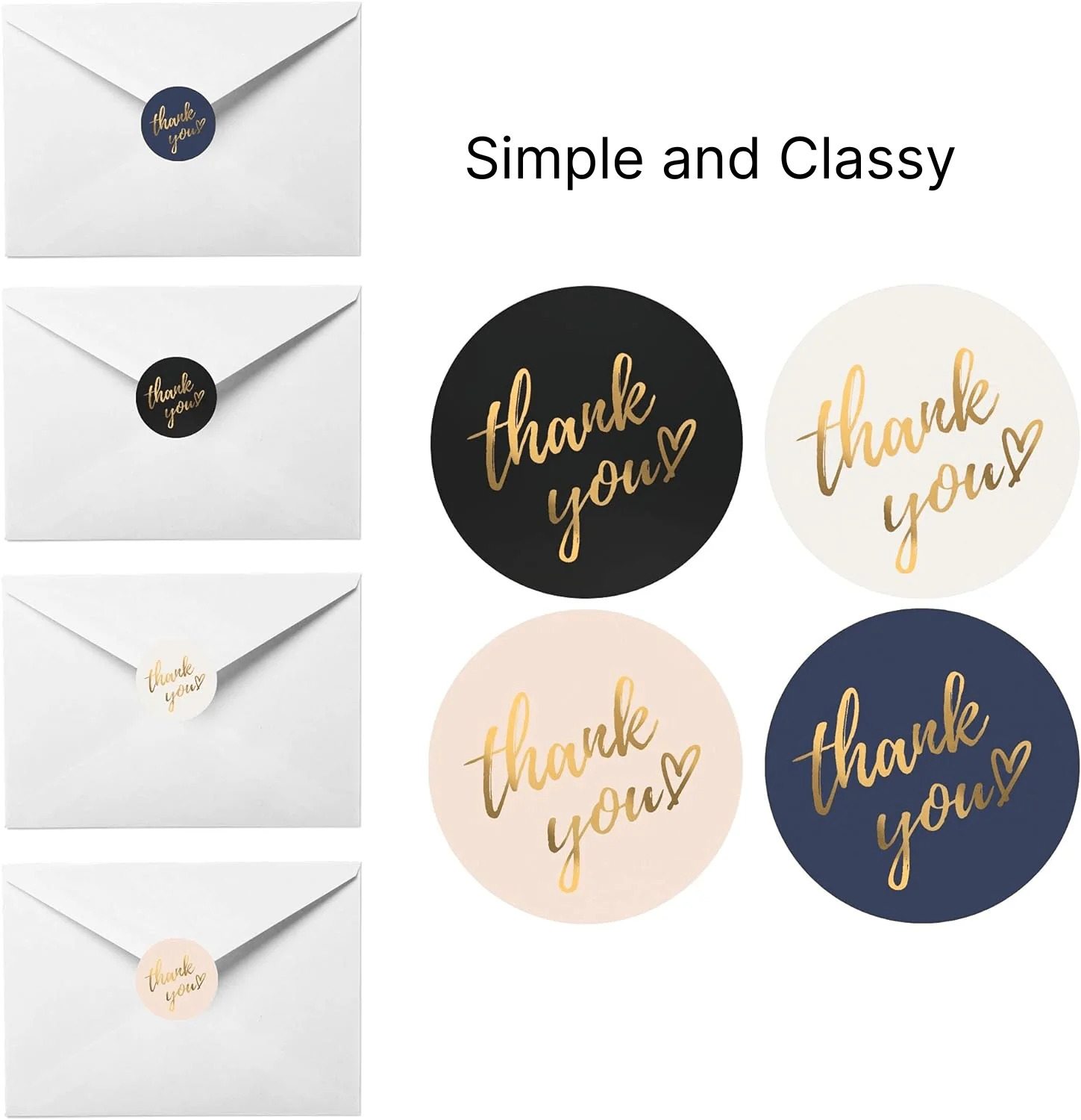 Thank You Stickers for Small Business&Packaging - Image 3