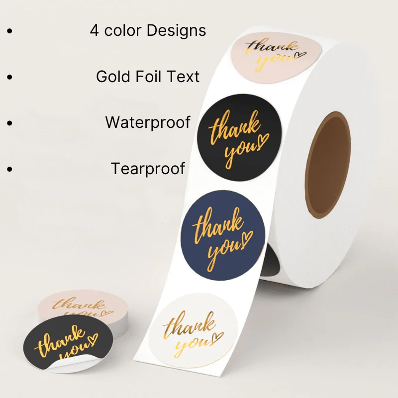 Thank You Stickers for Small Business&Packaging - Image 4