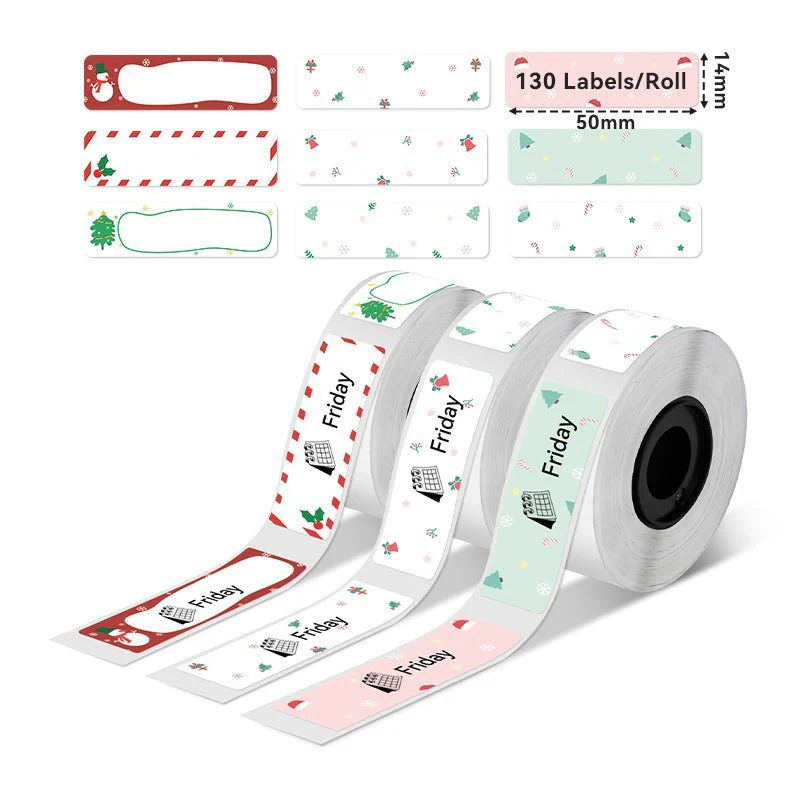 Phomemo Christmas Patterns Labels For D30/D35/Q30/Q30S | 14x50mm - Image 2