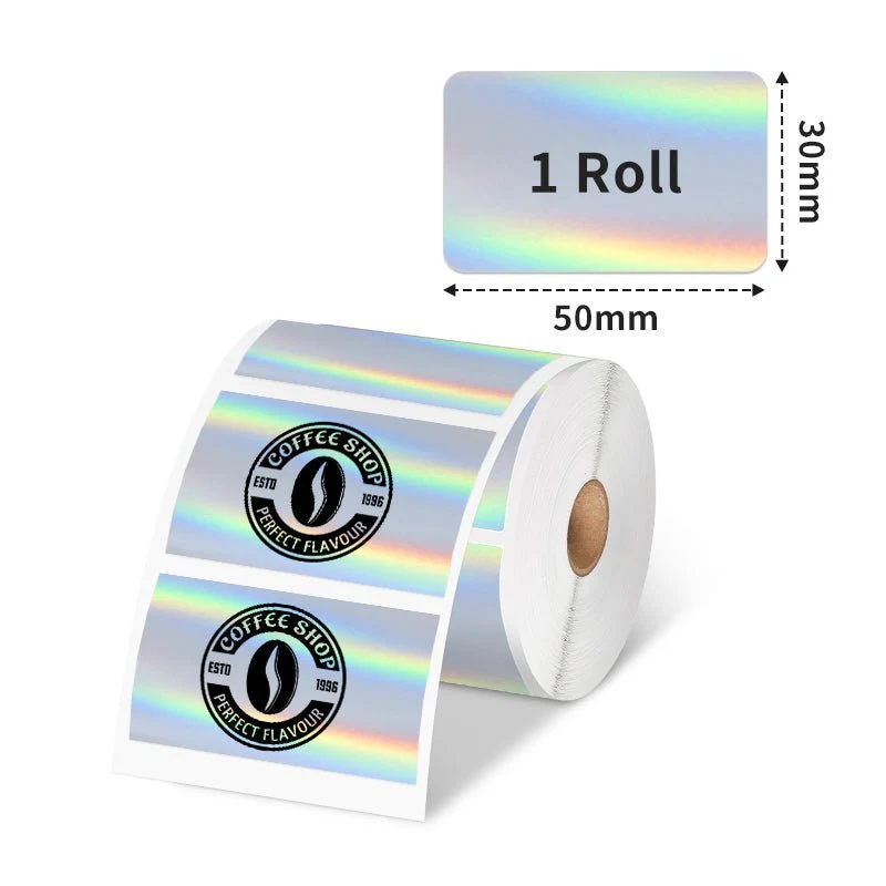 Phomemo 50×30mm Holographic Sticker Thermal Label For M110/M120/M150/M200/M200/M221 - Image 2