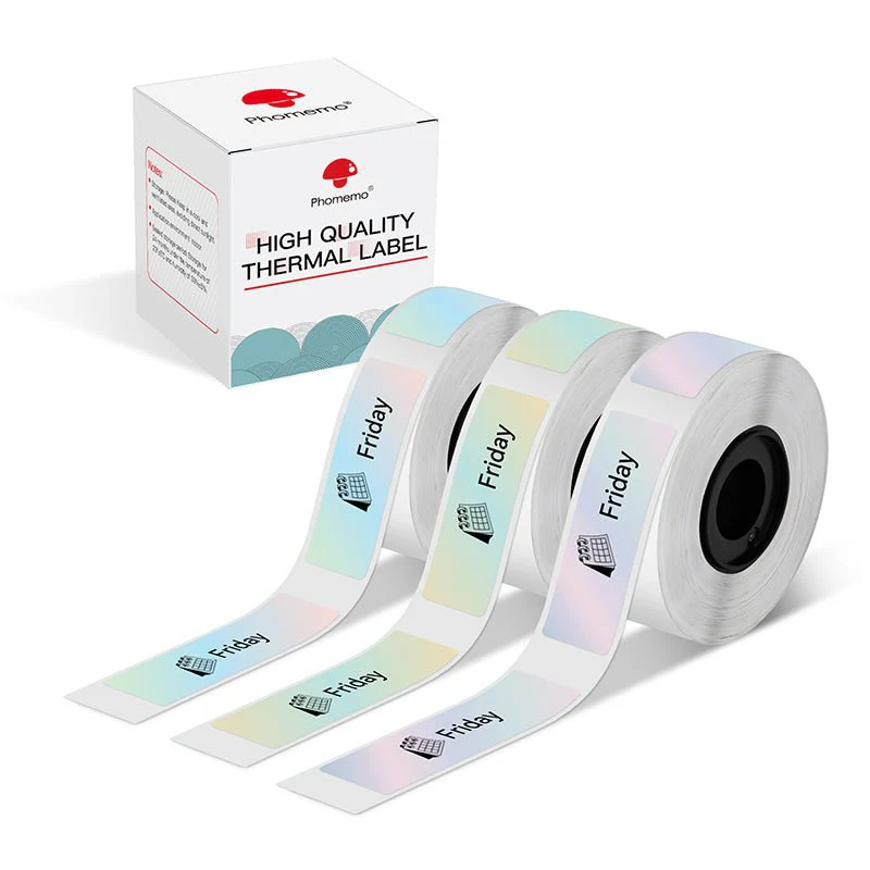 Phomemo 12x40mm Mermaid Color Thermal Label for D30/D35/Q30/Q30S - Image 2