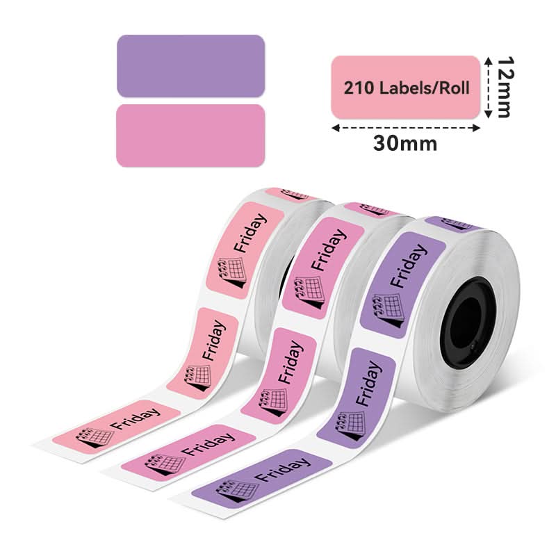 Phomemo 12x30mm Emotion Pure color Labels for D30/D35/Q30/Q30S - Image 2