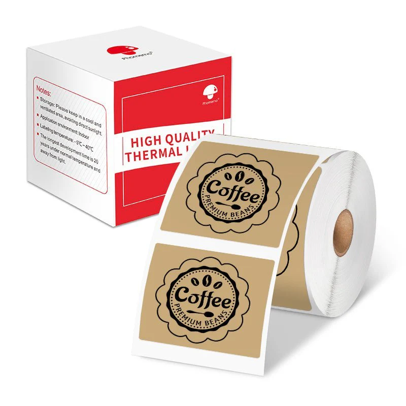 Phomemo 50×50mm Round Kraft color Thermal Label For M110/M120/M200/M220/M150/M221