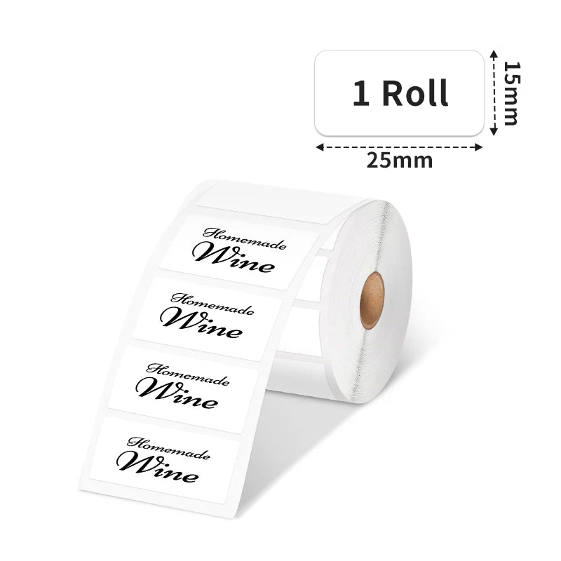 Phomemo 25×15mm White Thermal Label For M110/M120/M200/M220/M221/M150-1 Roll - Image 2