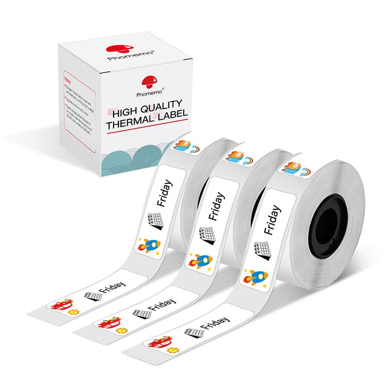 Phomemo 14x40mm Transportation Pattern Label for D30/D35/Q30/Q30S