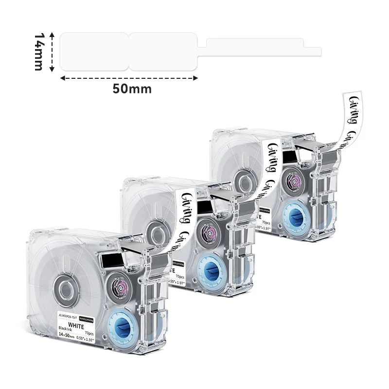 Phomemo 14x50mm  Black on White Jewelry Price Label Tapes for P15/A30 - Image 2