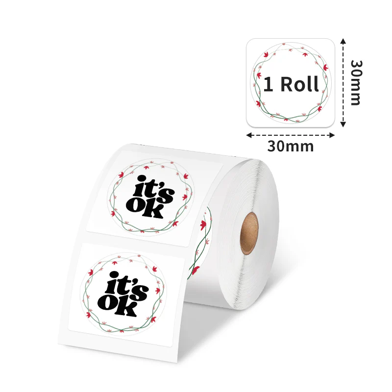 Phomemo 30×30mm Abstract Pattern Thermal Label for M110/M120/M150/M221/M200/M220-1 Roll - Image 2